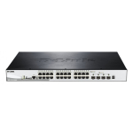 D-Link DGS-1510-28XMP Juhitav L2/L3 Gigabit Ethernet (10/100/1000) Power over Ethernet tugi Must, Hall