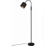 Trio Tommy floor lamp, 1-piece, E14, matt black / gold