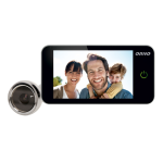 Orno Electronic Door Viewer 4 Inch Wide Angle Lens Battery Powered Silver