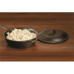 Lodge cast iron frying pan 26.7cm deep with lid