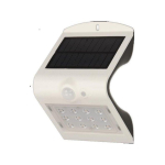 Wall Wall lamp Orno SILOE LED 1.5W, solar lamp with motion sensor 120st, 190lm, IP65, 4000K, 1200mAh, double light source, white, AD-