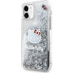 Case Case Hello Kitty HKHCN61LIKHET iPhone 11 / Xr 6.1" silver/silver hardcase Liquid Glitter Charms Kitty Head