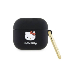 Hello Hello Kitty HKA33DKHSK Airpods 3 cover czarny|black Silicone 3D