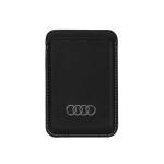 Case Case Audi Synthetic Leather Wallet Card Slot black/black MagSafe AU-MSCH-Q3/D1-BK