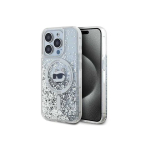 Case Case Karl Lagerfeld KLHMP14LLGCHSGH iPhone 14 Pro 6.1" hardcase transparent Liquid Glitter Choupette Head Magsafe