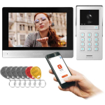 Orno GAYD Single Family Video Intercom Kit 2 Wire 8 Inch Wi-Fi Touch Screen 2MP Full HD RFID Encoder