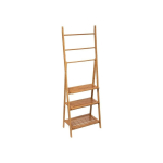 Bamboo Bathroom shelf with 3 shelves and towel rack, 153 cm, bamboo