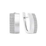 Brilio Brilio Silver Exclusive silver earrings with zircons EA567W