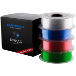 PrimaCreator EasyPrint PETG Value Pack &ndash; 1.75mm &ndash; 4 x 500g (total 2kg) &ndash; clear, pink, light blue, green