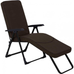 Garden Garden lounger with footrest Modena Black Edition square H047-04PB PATIO