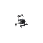 Uniprodo Rehabilitation Walker 2 in 1 with wheelchair function, foldable with basket up to 136 kg