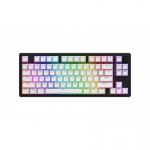 HATOR Skyfall Wireless 80 klaviatuur M&auml;ngimine USB + RF Wireless + Bluetooth QWERTY Ameerika inglise keel Must, Valge