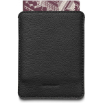 Woolnut Leather Sleeve for Passports -passitasku, musta