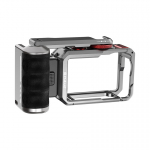 Titanium Titanium expansion cage with handle and additional Puluz connections for DJI Osmo Action 6