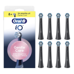 Oral-B iO Gentle Care vahetuspea, must, 8 tk