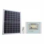 V-tac 40W LED prožektor koos p&auml;ikesepaneeliga, valge, 6400K
