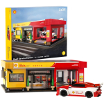 CaDA Shell Ehitusteenindusjaam Konstruktori Klotid 1697 t&uuml;kki C66025W