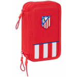 Safta Kolmekordne pliiatsikott Atl&eacute;tico Madrid Punane 12,5 x 19,5 x 5,5 cm 36 T&uuml;kki