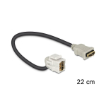 DeLOCK HDMI - HDMI, 0.22m HDMI-kaabel 0,22 m HDMI t&uuml;&uuml;p A (Standard) Must