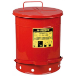 Justrite Combustible Waste and Oily Wipes Container - FM/UL Approved Container. 53 l