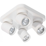 Hanging Hanging lamp Orno MALTA SP 4, wall and ceiling mounting, GU10 max. 4x12W, IP20, white, square base