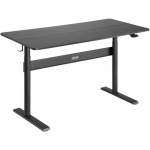 Desk Desk table with table top 140x68cm Ergo Office, gas spring, height adjustment, do pracy stojąco siedzącej, max wys 115cm, ER