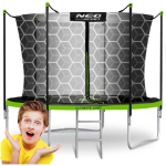 10 10 ft / 312 cm garden trampoline with inner net and Neo-Sport ladder