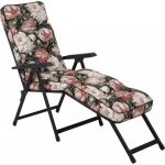 Lena Lena Lounger Black Edition A101-23PB PATIO garden lounger with footrest