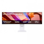 LG 49U950A-W PC lamekuvar 124,5 cm (49") 5120 x 1440 pikslit Dual QHD LED Must, Valge