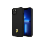 Case Case Ferrari FEHCP14MSIBBK iPhone 14 Plus 6.7" Black/Black Hard Silicone Metal Logo