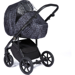 Nordbaby Universal rain cover for stroller, black print