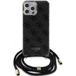 Case Case Guess IML 4G Printed Crossbody Case iPhone 15 Pro Max Black