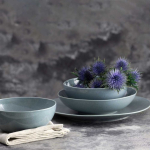 Serwis Serwis obiadowy dla 12 osob Organic 48-elementowy blue AMBITION