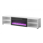 RTV RTV kapp POLO 180x33x39 valge + kamin must
