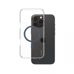 PanzerGlass CARE by &reg; Flagship Case Transparent Urban Combat w. Blue MagSafe iPhone 16 Pro Max mobile phone case