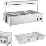 Dry Dry bain marie heater without water, free standing 6 x GN 150mm 55L Royal Catering