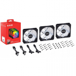 XPG VENTO R 120 ARGB PWM Arvuti korpus Ventilaator 12 cm Must 1 tk
