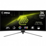 MSI MAG 345CQRDE PC lamekuvar 86,4 cm (34") 3440 x 1440 pikslit UltraWide Dual Quad HD Must