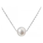 Evolution Evolution Group Silver necklace with right pearl 2204.1