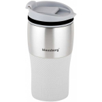 THERMAL THERMAL MUG WITH SILICONE STRIP 320ML, KLAUSBERG KB-7628, SAND COLOR