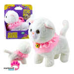 Lean Lean Toys interaktiivne kassipoeg rihmaga, roosa, volangidega, Tinkerbell, k&otilde;nnib ja mj&auml;u.