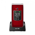Beafon SL605 - 2G, H&otilde;bedane Rida, Suurte Nuppudega Klapptelefon, must-h&otilde;bedane
