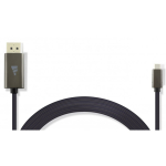 Fuj:tech DisplayPort&ndash;USB-C 8K kahepoolne adapterkaabel, 2 m