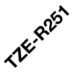 Brother TZE-R251 markeerimisteip Must valgel taustal