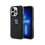 Karl Karl Lagerfeld Apple iPhone 15 Pro IML Ikonik MagSafe Case Black