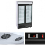 Royal Royal Catering Fridge, freezer, double glass beverage cooler, 2-8C 630L