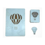 Yuliya Yuliya Ausianikava ind. activity pg. certificate no. 1201908 Wooden box. Scissor case "Blue balloon" KF057/16