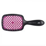 Janeke Superbrush hair straightening brush Black and fuchsia