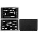 Zwilling Zwilling Twinox manik&uuml;&uuml;rikomplekt - must nahk&uuml;mbris, 12 t&uuml;kki - must