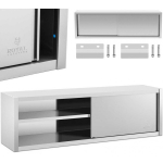 Royal Royal Catering Catering wall cabinet with sliding doors, Steel, 200 x 45 x 60 cm